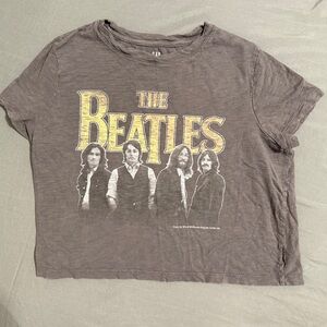 GAP The Beatles Cropped Graphic Band Tee